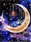 Diamond Painting Kits for Adults Kids Star Moon Full Drill Embroidery Cross Stitch Crystal Rhinestone Paintings Pictures Arts Wall Decor Painting Dots Kits 15.7X11.8 in